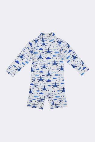 Dannie Plane Swim Play-suit LS