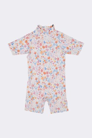 Surfer Pastel Flower Swim Play-suit SS