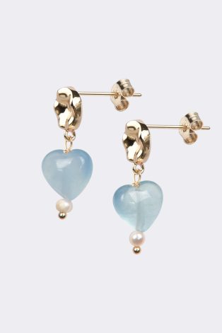 Khuyên tai ngọc Aquamarine